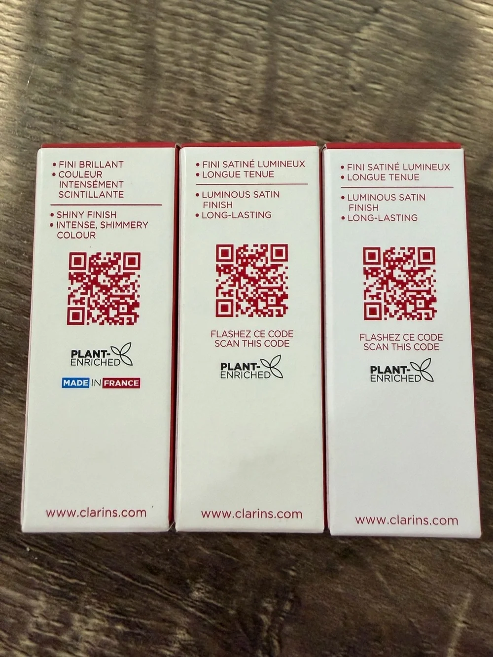 3 x Clarins Joli Rouge Lipstick La Recharge The Refill in 3 Shades NEW